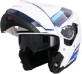 Shiro - Discover vyklápacia helma na motocykel - metalická modrá