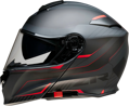 Z1R - Solaris Vyklápacia motocyklová helma - čierna / červená