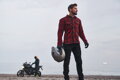 Shima RENEGADE 2.0 - Pánska kevlárová košeľa na moto - červená
