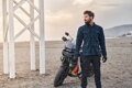 Shima RENEGADE 2.0 - Pánska kevlárová košeľa na moto - modrá
