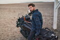 Shima RENEGADE 2.0 - Pánska kevlárová košeľa na moto - modrá