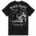 Pánske motorkárske tričko BLACK HEART Coffin - biele