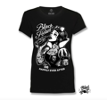 Dámske motorkárske tričko BLACK HEART SNOW WHITE