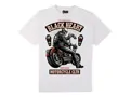 Pánske motorkárske tričko BLACK HEART Coffin - biele