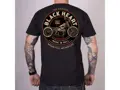 Pánske motorkárske tričko BLACK HEART TRAPPER - veľkosť M / L