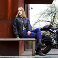 Dámská kožená moto bunda W-TEC Black Heart Raptura - čierna