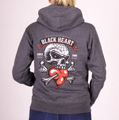 Dámská motorkárska mikina BLACK HEART LOVER