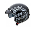 Otvorená moto helma W-TEC Café Racer - Vintage Stock  
