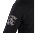 Pánska kevlárová mikina na moto W-TEC Black Heart Kustom Kulture Hoodie - čierna