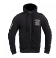 Pánska kevlárová mikina na moto W-TEC Black Heart Kustom Kulture Hoodie - čierna