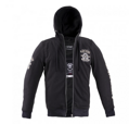 Pánska kevlárová mikina na moto W-TEC Black Heart Kustom Kulture Hoodie - čierna