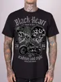  MOTORKÁRSKE Tričko BLACK HEART TRADITIONAL AND STYLE 