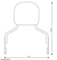 Chrómovaná opierka spolujazdca pre Harley Davidson Touring 2009-2024