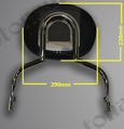 MOTON - Opierka vodiča s reguláciou sklonu pre HONDA SHADOW 1100/VT 1100