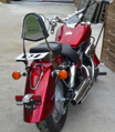 MOTON - Opierka spolujazdca HONDA SHADOW 750  C4 I C5