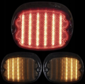 LED zadné brzdové svetlo pre Harley Davidson Dyna / Sportster / Touring - dýmové