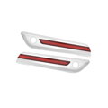 LED osvetlenie bočných kufrov pre Harley Davidson 2014-2022 chróm - červené