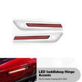 LED osvetlenie bočných kufrov pre Harley Davidson 2014-2022 chróm - červené