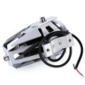 LED - Univerzálne strieborné prídavné motocyklové svetlá - pár