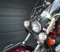 MOTON - Rampa na prídavné svetlá + LED svetlá pre Honda Shadow VT 600
