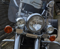 MOTON - Rampa na prídavné svetlá + LED svetlá pre Kawasaki VN 1500 Classic