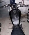 Koža na nádrž pre Suzuki LS 650 Savage - čierna vybíjaná