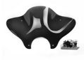 Maska batwing pre motocykle Chopper a Custom - tmavá