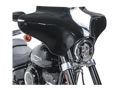 Maska batwing bez plexiskla pre motocykle Chopper a Custom - čierna lesklá