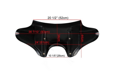 Maska batwing s čírim plexisklom pre motocykle Chopper a Custom - lesklá čierna