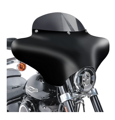 Maska batwing s čiernym plexisklom pre motocykle Chopper a Custom - matná čierna