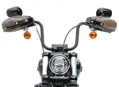 Univerzálne akrylové deflektory na ruky s montážou pod zrkadlá motocykla - dýmové