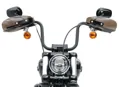 Univerzálne akrylové deflektory na ruky s montážou pod zrkadlá motocykla - dýmové