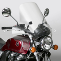 Plexistar - Číre motocyklové plexisklo s deflektormi na ruky od National Cycle