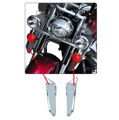 Motocyklové plexi typu SwitchBlade Chopped (N21435) - dýmové