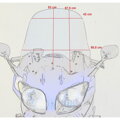 Turistické plexisklo pre YAMAHA FJR 1300 2001-2005