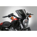 Mohawk - čierne plexisklo s čiernou montážnou sadou pre Yamaha Virago XV 535 / 750 / 1100 