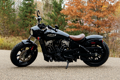 Mustang - Kožené sólo sedlo vodiča pre Indian Scout 