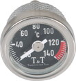 T&T -Teplomer motorového oleja pre vybrané motocykle Yamaha - strieborný