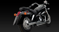 Výfukový systém Straightshots pre HONDA VT 750 Shadow Aero / Spirit