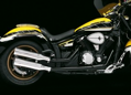 Otvorený výfukový systém Highway Hawk FLAT TRACK pre motocykle YAMAHA XVS650 (-'03) / V-Star 650 652-091