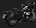 Čierny výfukový systém Big Radius 2-INTO-2 pre Harley-Davidson Touring 2017 -