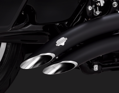 Čierny výfukový systém Big Radius 2-INTO-2 pre Harley-Davidson Touring 2017 -