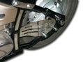 ROAD - Chrómovaná krytka osky zadného kolesa pre Yamaha XVS 650 Drag Star Classic / Custom