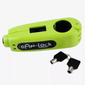 Zámok na brzdovú páčku pre motocykle - zelený