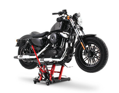 Hydraulický zdvihák / stojan na ťažké motocykle a štvorkolky - 680kg - čierno - červený