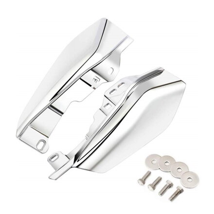 Chrómované stredové deflektory tepla pre Harley Davidson Electra Glide, Street Glide, Ultra Limited 2017-2024