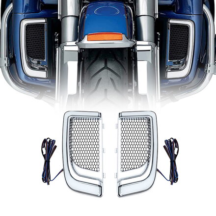 Led osvetlenie krytov nôh pre Harley Davidson Touring 2014-2022 - chróm