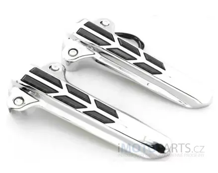 LED svetlá na predné tlmiče pre Harley Davidson Touring 2014+ Chrómované / čierne