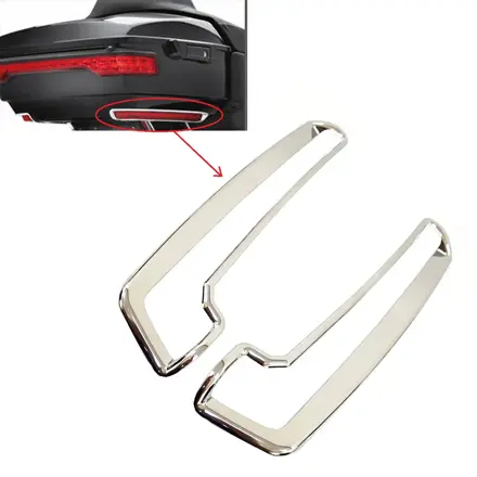 Chrómované kryty svetiel zadného kufra pre Harley Davidson Electra Glide / Tri Glide 2014-2023