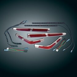 CHRÓMOVANÉ LIŠTY SPODNÉHO KUFRA S LED HONDA GL1800